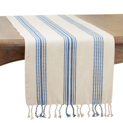 Striped Runner: Navy Blue / 16"x72"