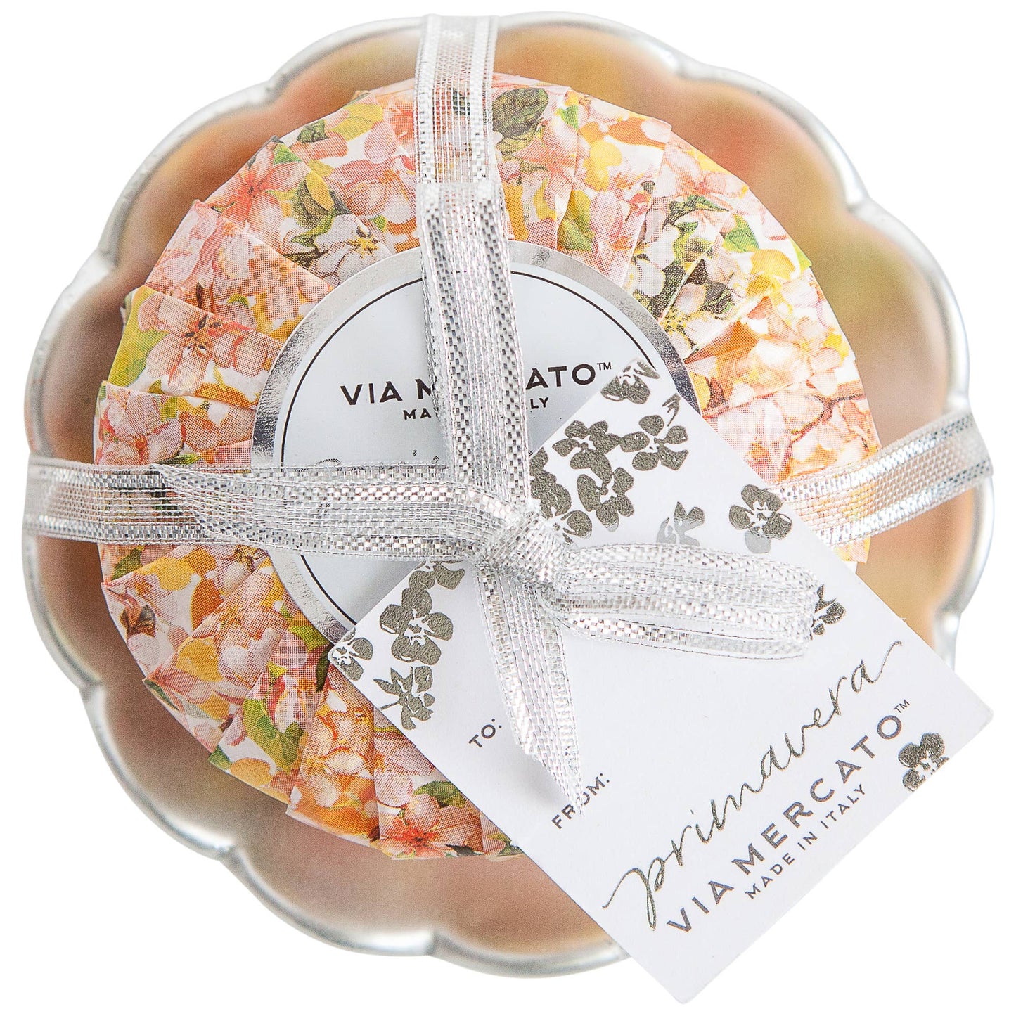 Via Mercato - Primavera Soap & Dish set / Peach Blossom