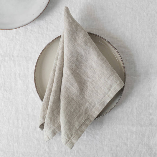 Melange Lightweight Linen Napkins Set of 2